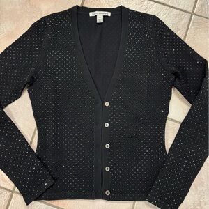 Autumn Cashmere Black Studded Cardigan